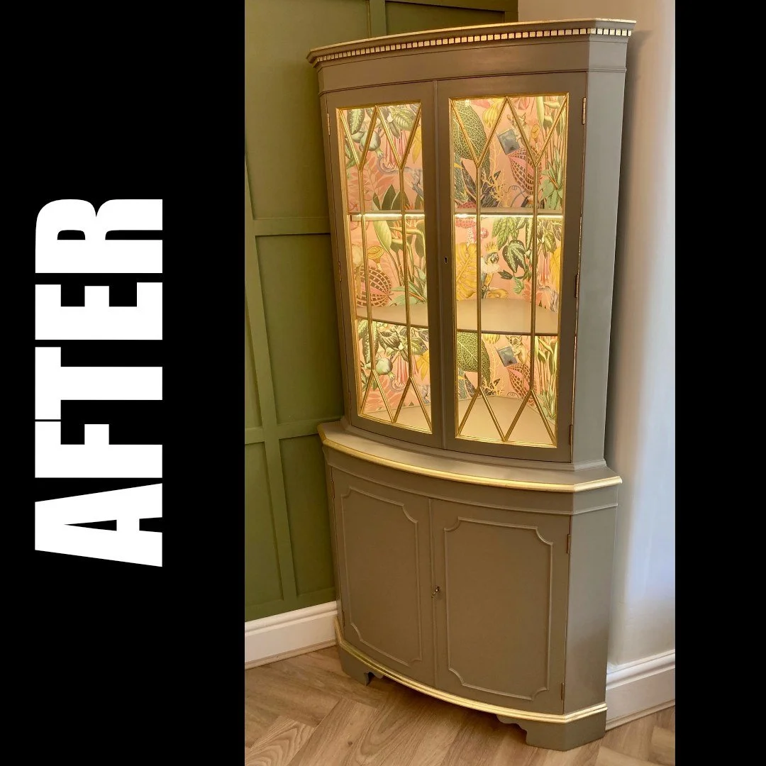 This is your bank holiday reminder to stop before you chuck out any furniture!

Your forgotten furniture could become a beautiful upcycled drinks cabinet just like this one.

> Water damage and broken legs can be fixed.
> New beading can be han