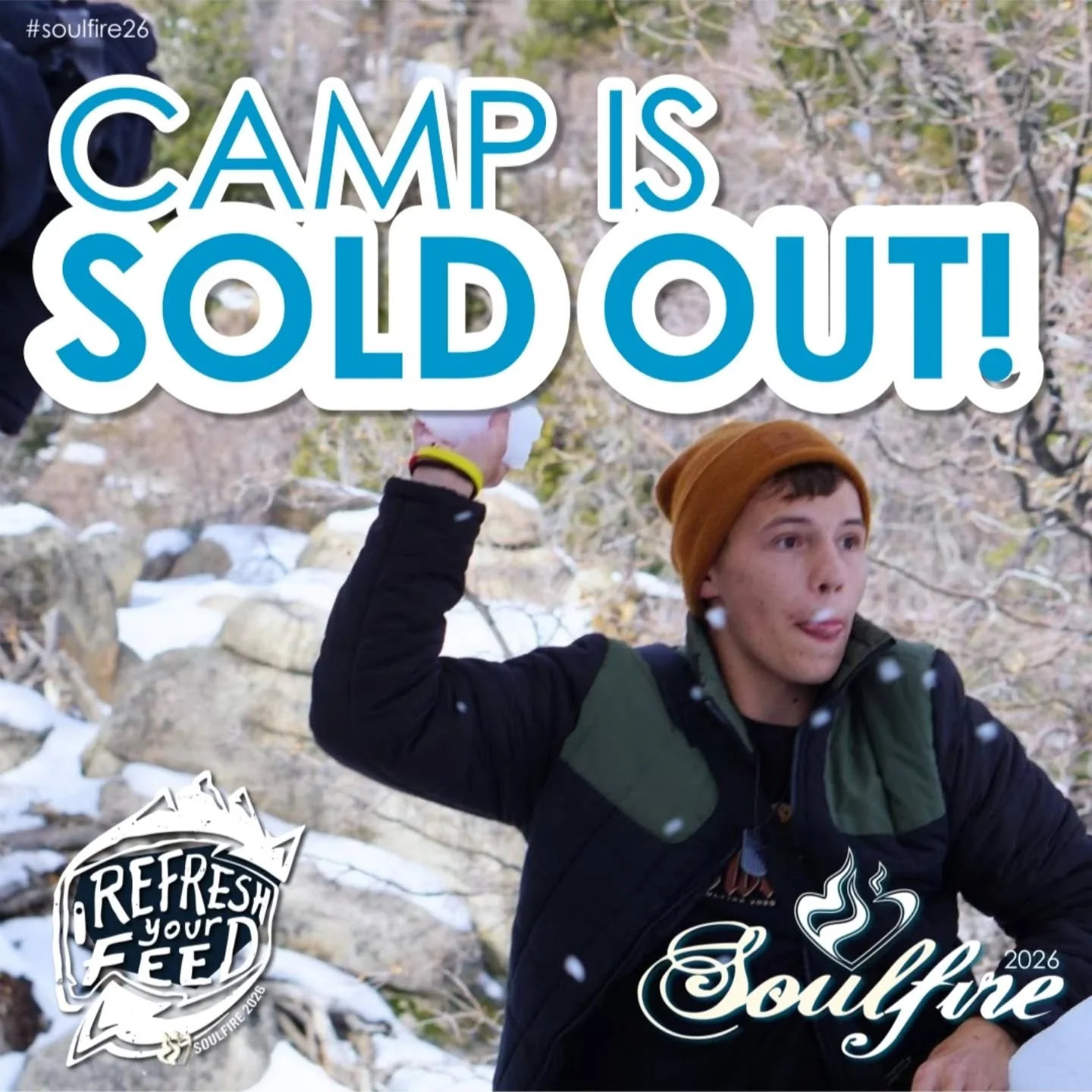 This is our BIGGEST CAMP EVER! Hope you made it... cuz we have officially SOLD OUT!

#soulfire2026 #soulfirewintercamp #soulfire26