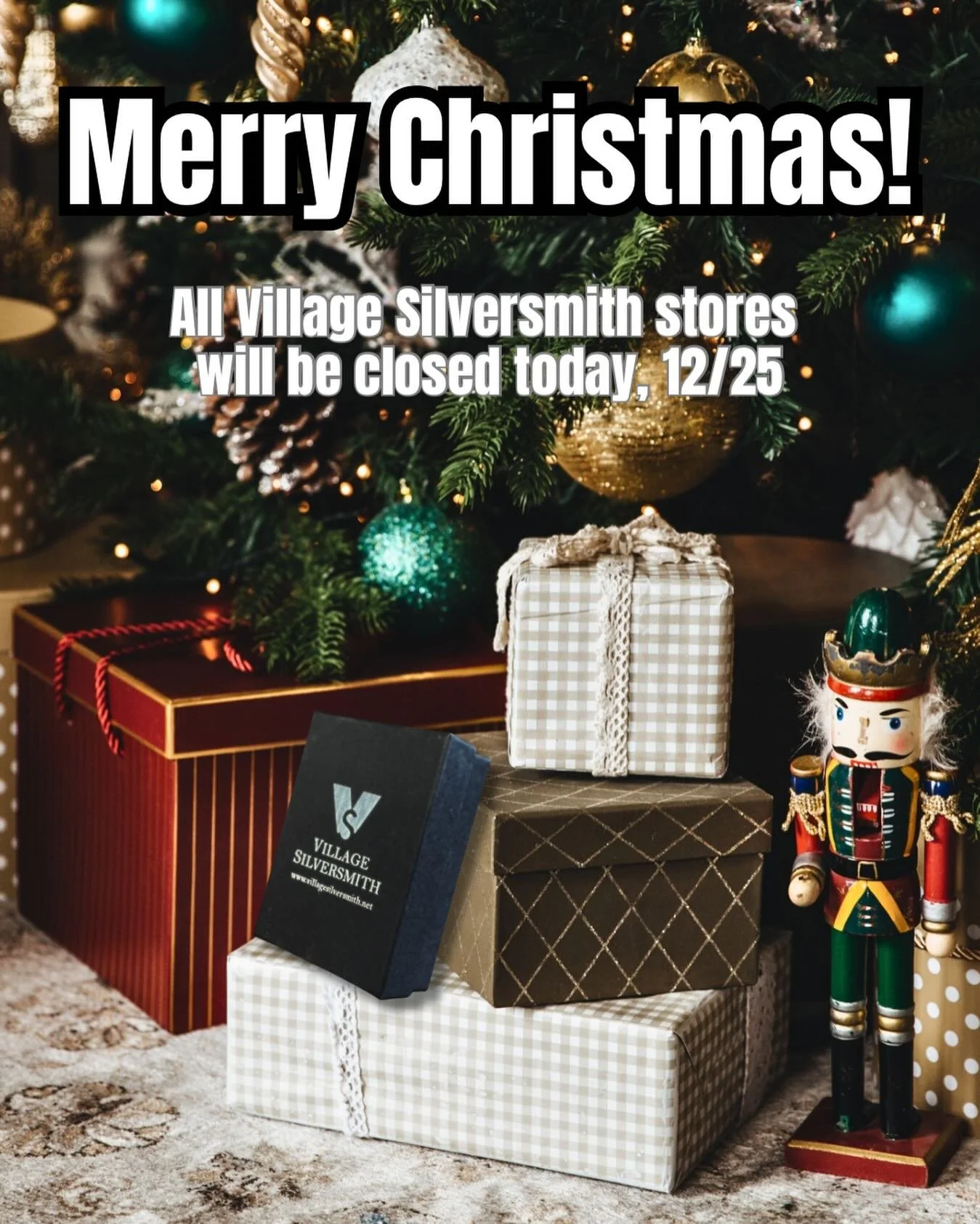 We hope you find a little black box under your tree this year!! 🎄

Merry Christmas to all our VS Fam who celebrate! Our stores will be closed today, 12/25, and will reopen tomorrow with regular business hours. We are so grateful for your continued s