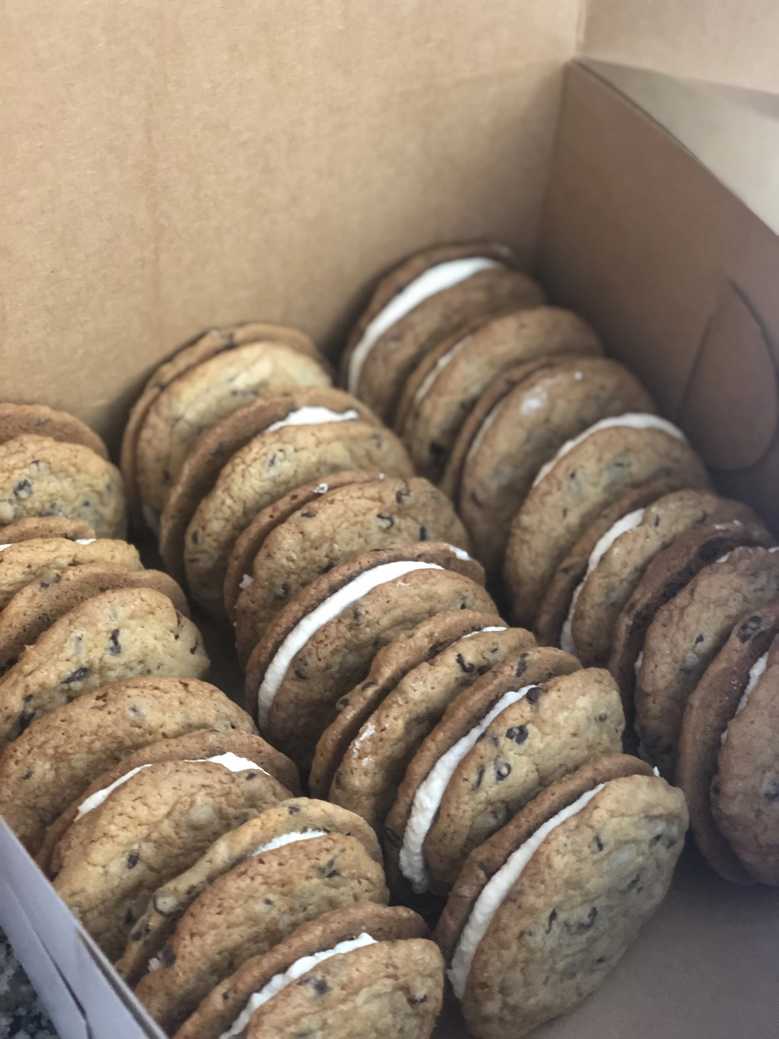 Salt and Sugar Bakery, cookie catering in Agoura Hills, CA | Turn any of our cookies into cookie sandwiches with Italian Meringue Buttercream Frosting