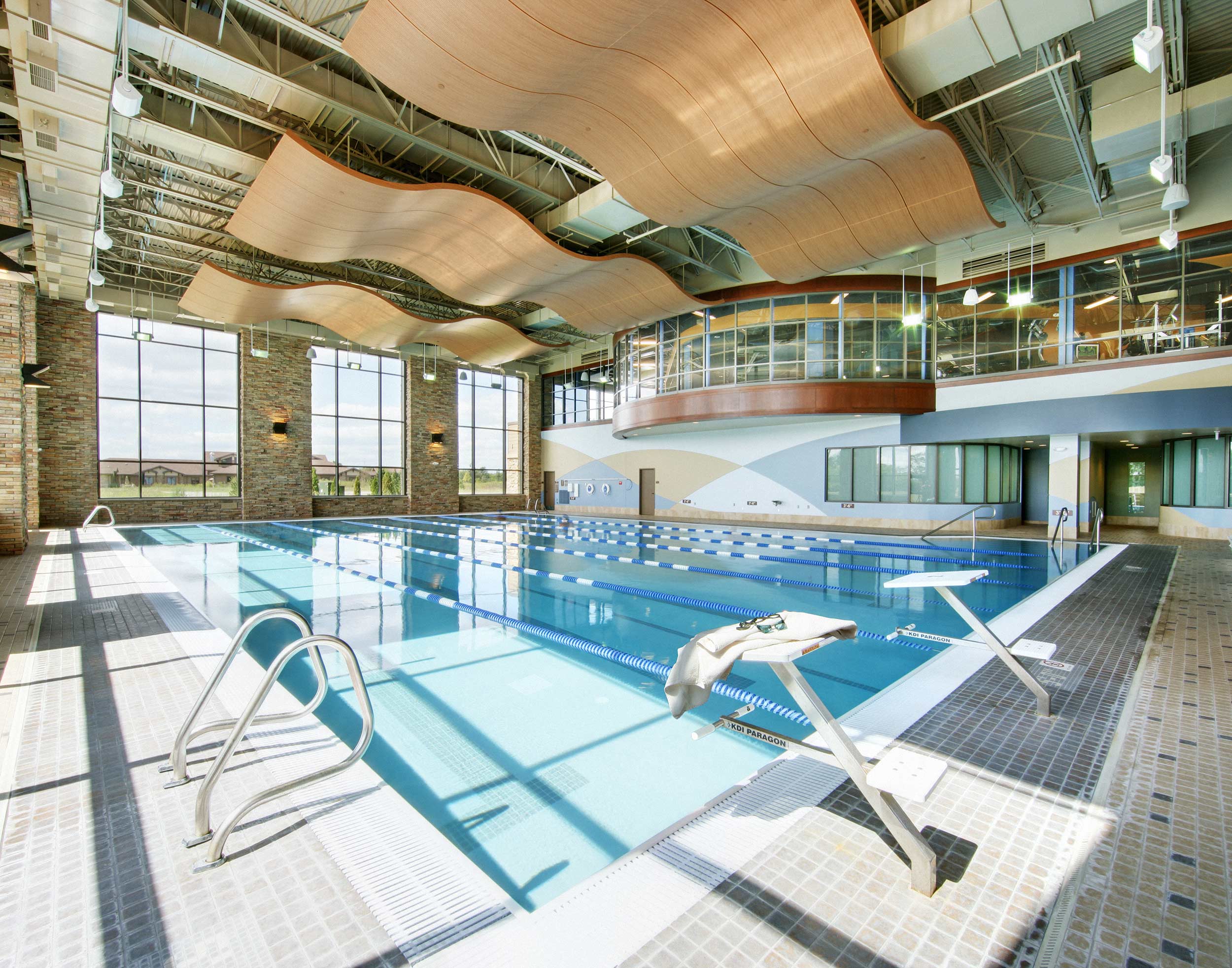 Chicago fitness facility pool photographer