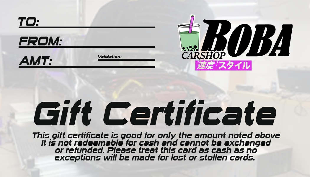 Merchandise CARSHOP BOBA