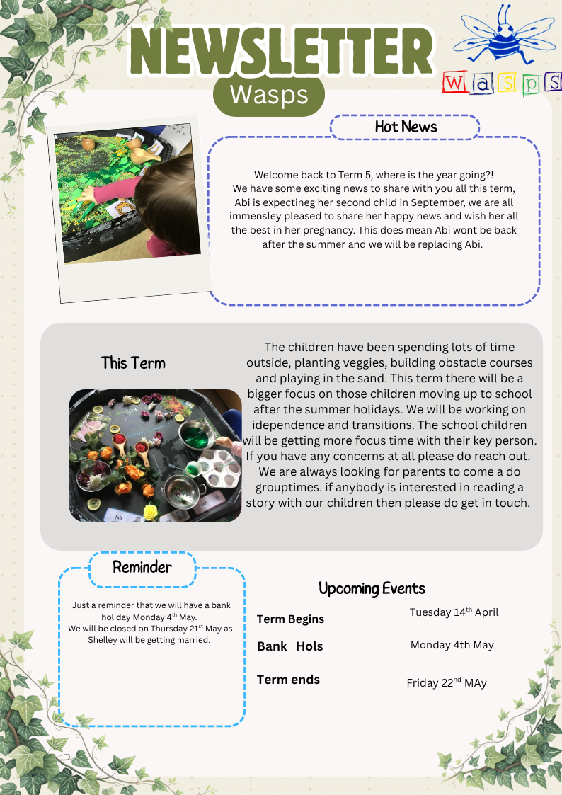 Parent Newsletter, May 2026