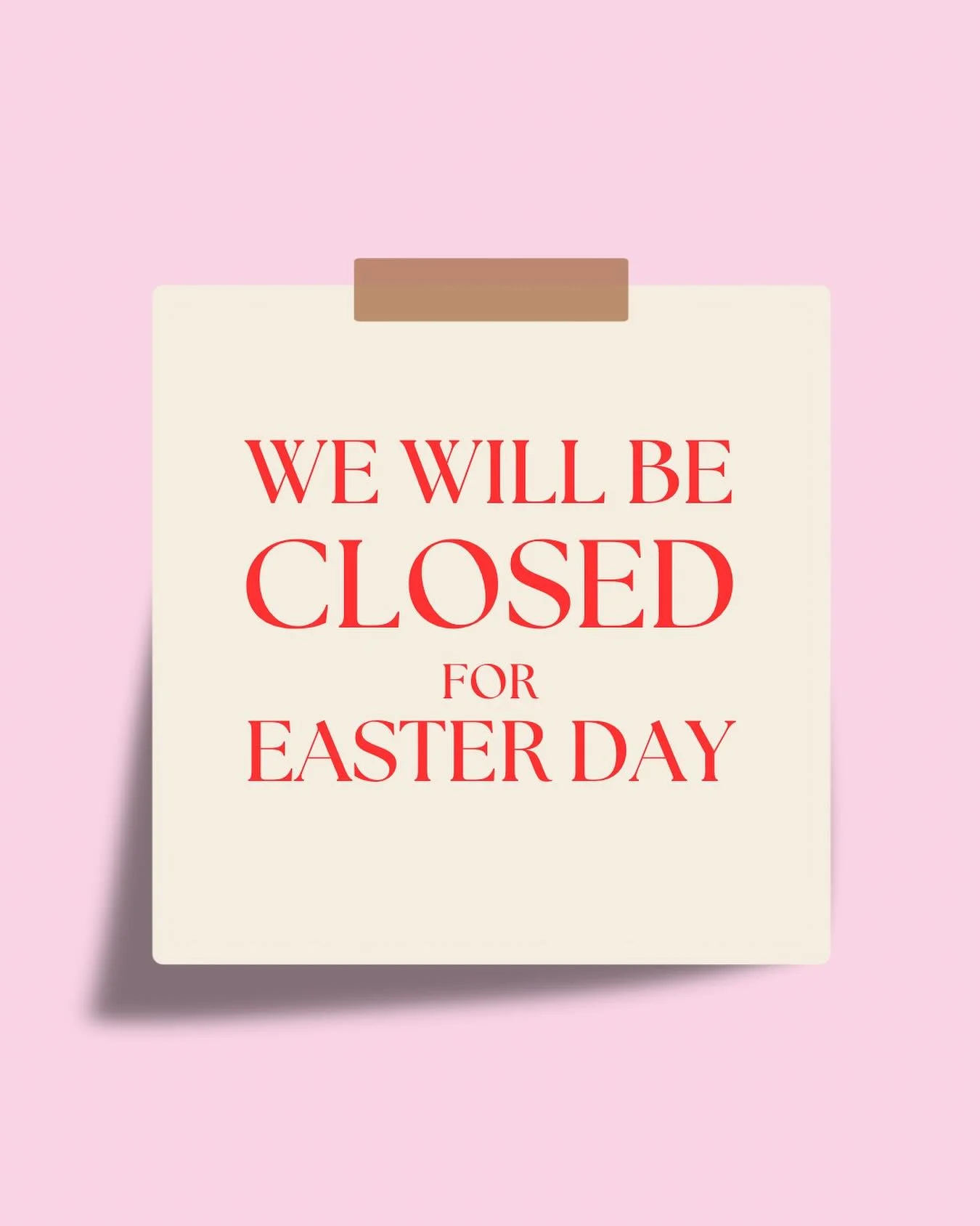 🌸All locations will be closed today. We will reopen tomorrow at 10am. See you soon!🌸