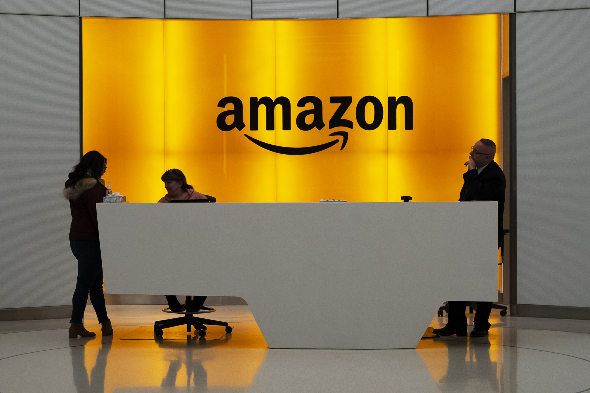 Protesters rally against the proposed Amazon headquarters getting subsidies to locate in Long Island City, Queens. (AP Photo / Bebeto Matthews)