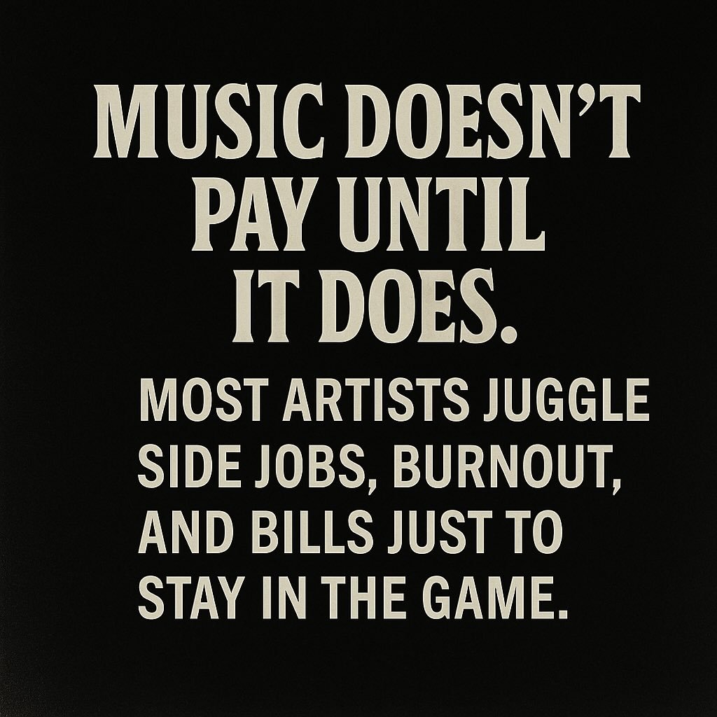 Music doesn&rsquo;t pay until it does.
Most artists juggle side jobs, burnout, and bills just to stay in the game. #notjustasidegig #unionstation