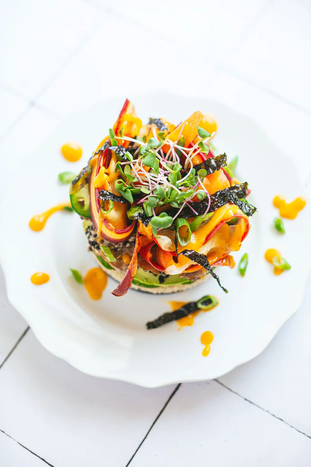 Poke Rice Stack Ahi Poke Bowl & Stack | From the Roots