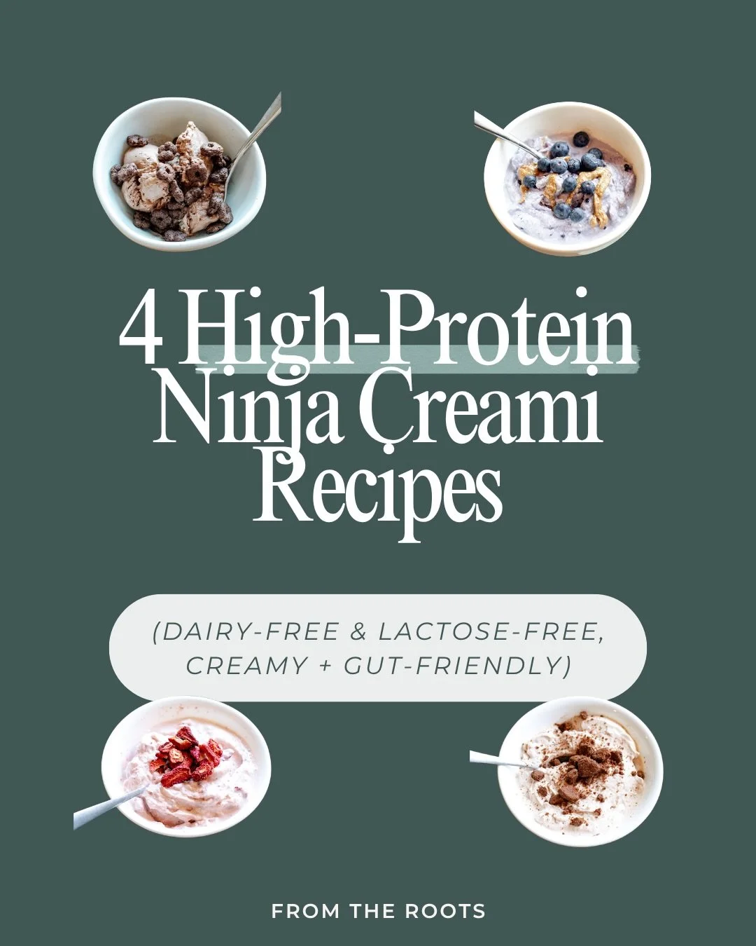 If you&rsquo;ve ever tried protein ice cream and ended up bloated, chalky, or just disappointed&hellip; I get it.

Most recipes use whey or heavy dairy and if you&rsquo;re even a little sensitive, you feel it.

So I tested these out 👇

4 Ninja Cream