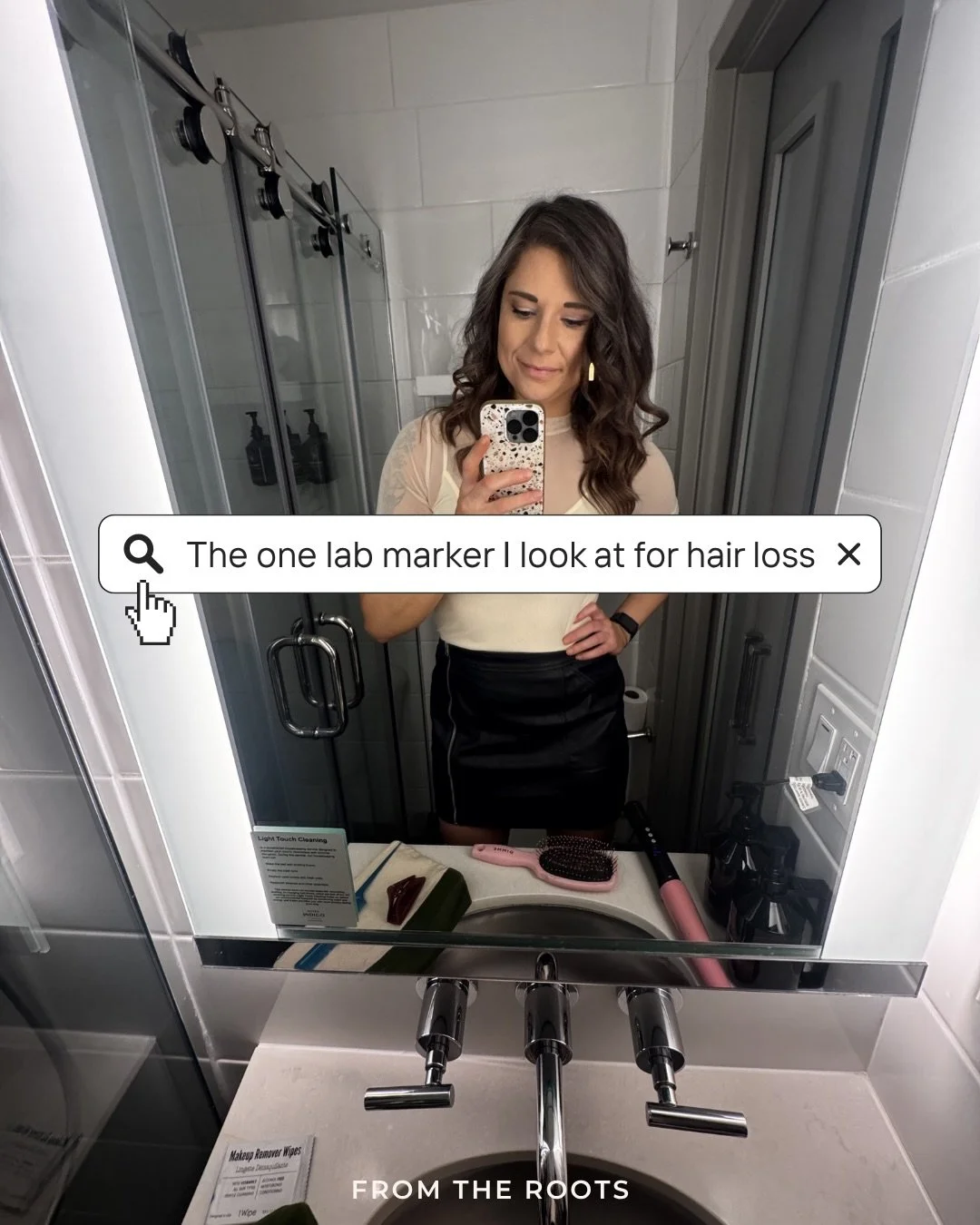 Most people think hair loss starts with iron or thyroid.

And yes those matter.

But one of the first things I look at is your stress response.

Because if your body is stuck in survival mode,
it&rsquo;s not prioritizing hair growth.

And this can sh