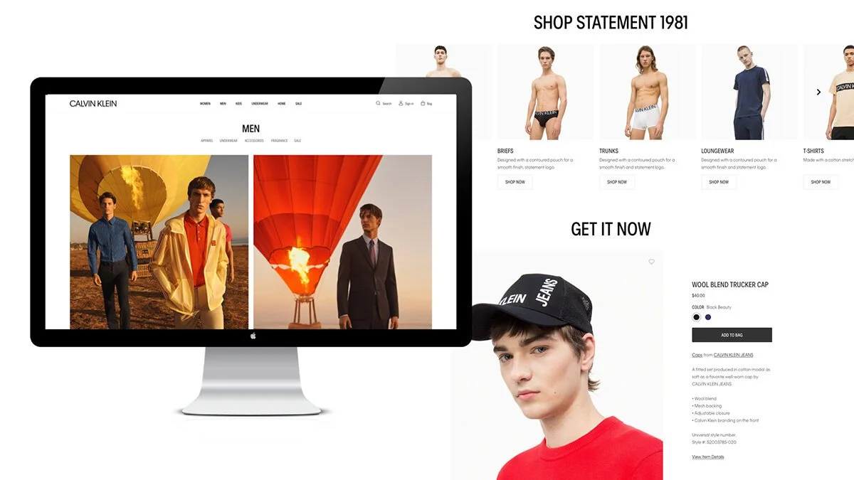 Calvin Klein Site Redesign Carissa Lancaster Mohamed