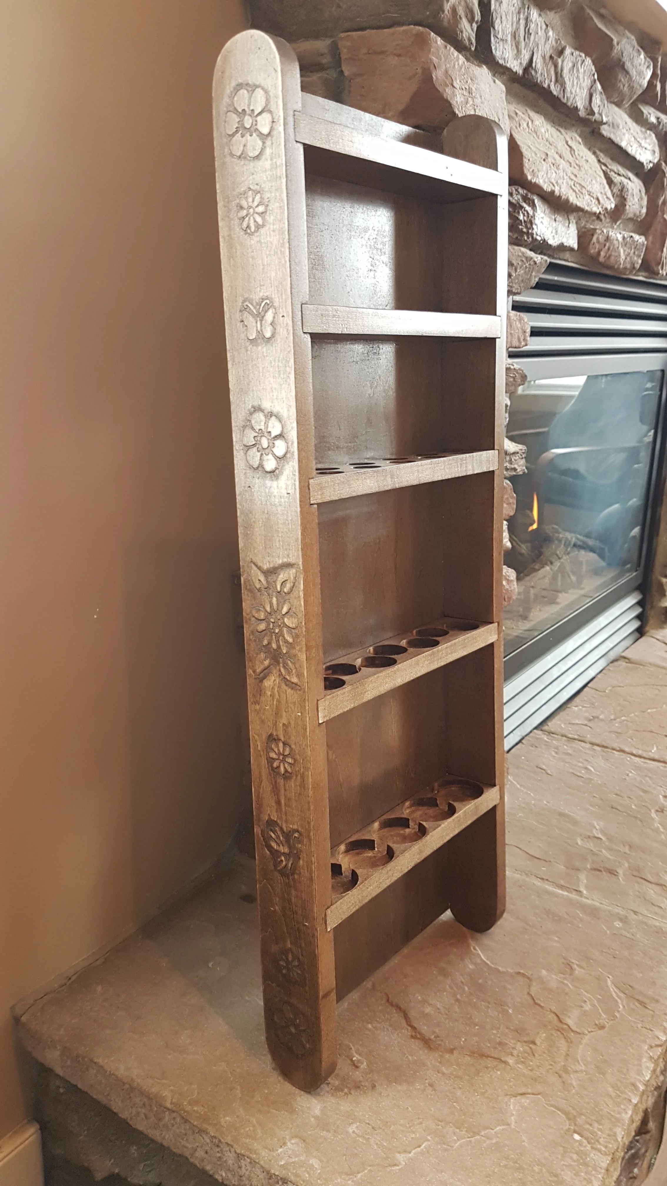 Custom Built incense bottle holder