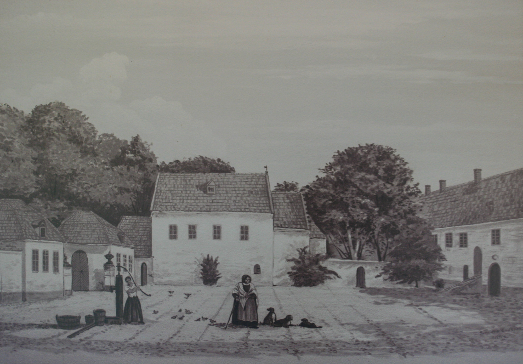  Bosiö Kloster vor den romantischen Stilrenovierungen im 19. Jahrhundert 