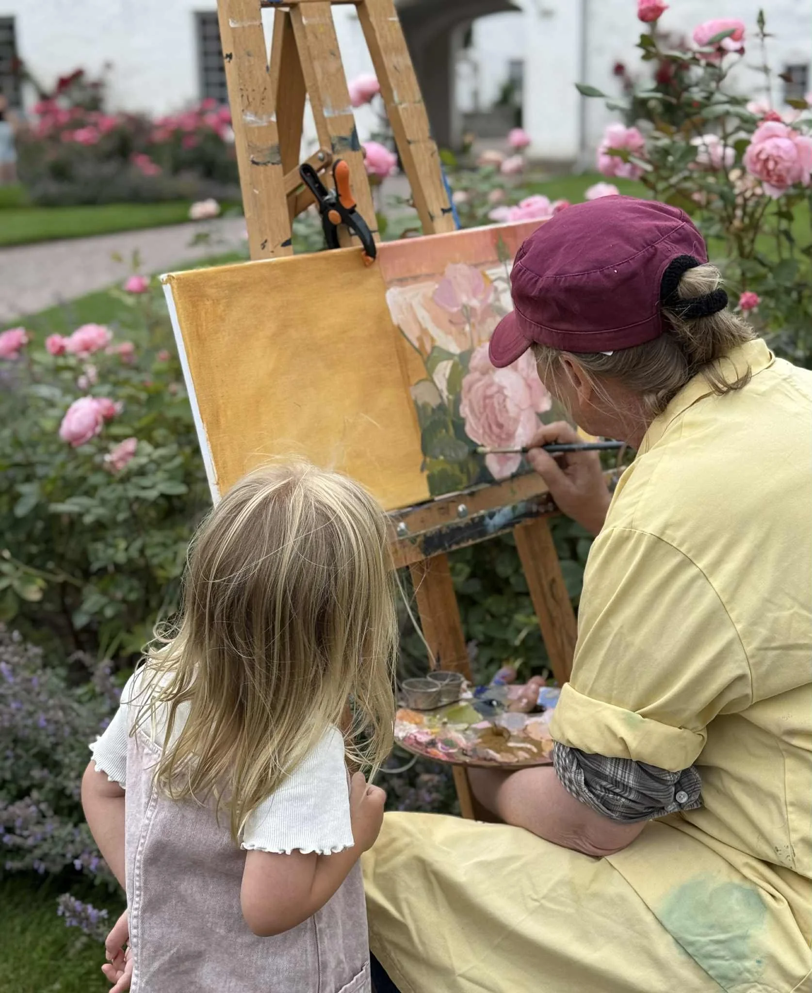 Blomstermåleri på Rosens dag