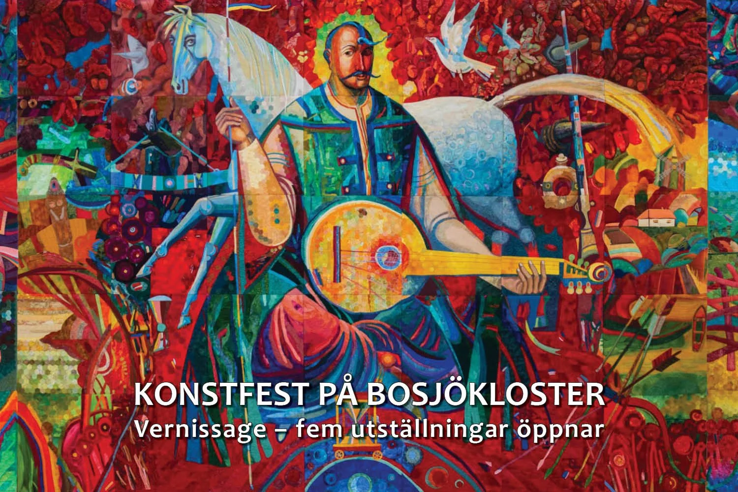 Konstfest på Bosjökloster - med ponnysläpp