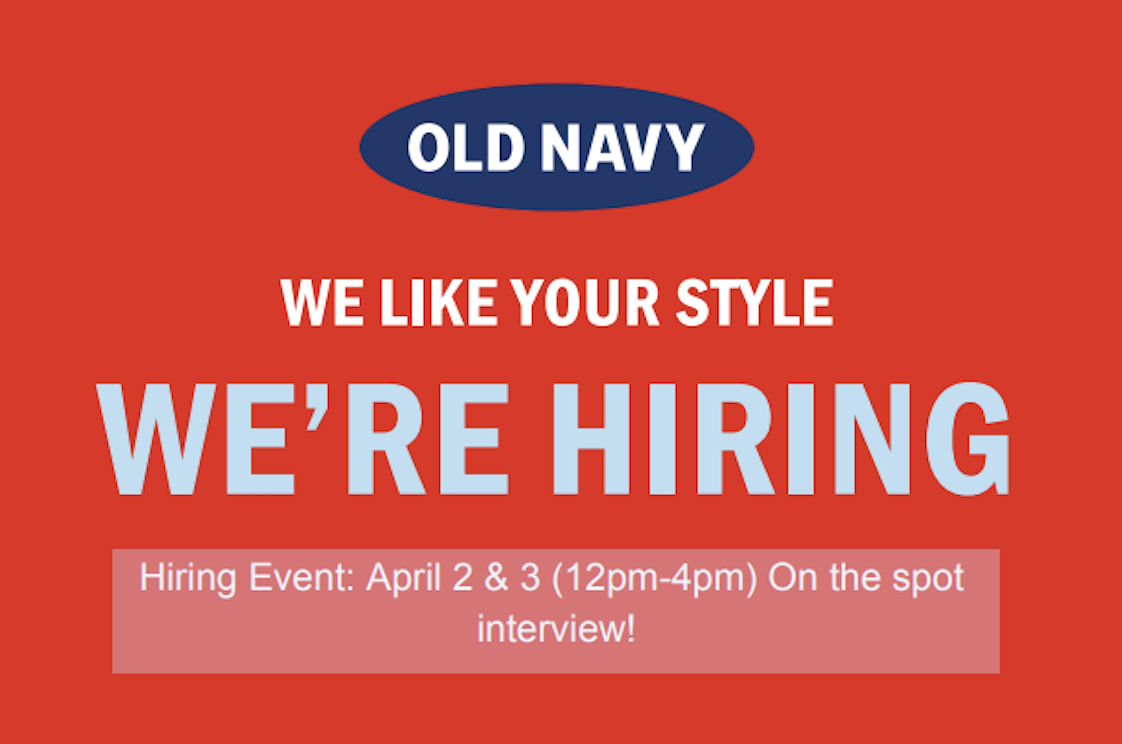 Old Navy Job Fair