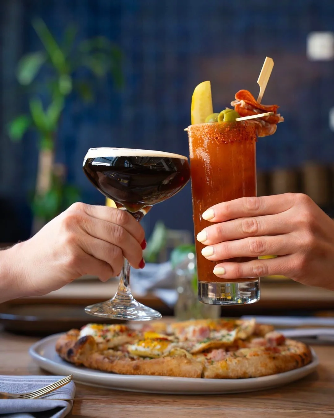 Espresso martini or bloody mary? βοΈπ
 We say… both. Pair them with our wood-fired brunch pizzas and make your weekend count.