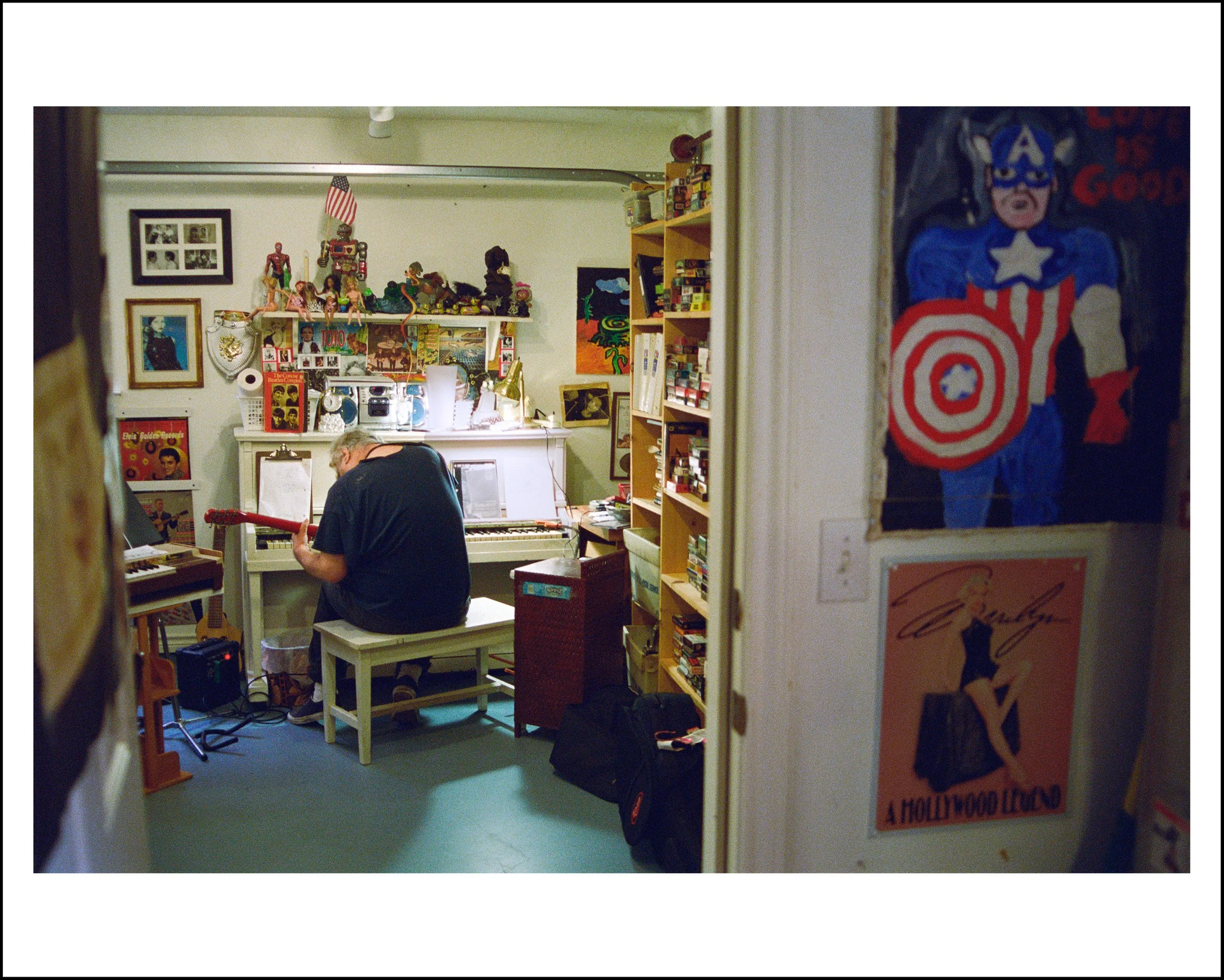 Daniel Johnston "Captain & Marilyn" Exhibition Print