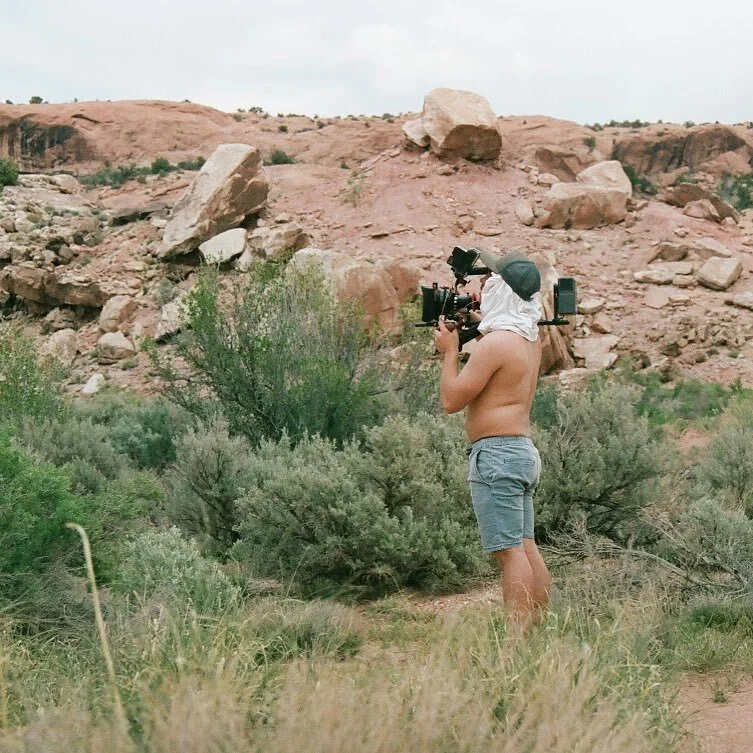 This freaking stud packed that camera up to delicate arch in a million degrees. What? Are those anamorphic lenses? #portra #portra400 #portrafilm #nofilter #straightfromcamera