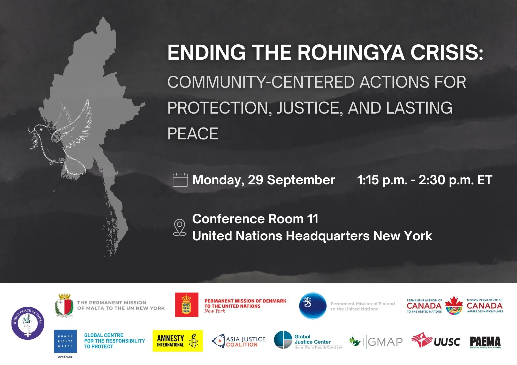 Ending the Rohingya crisis: Community-centered actions for protection, justice, and lasting peace