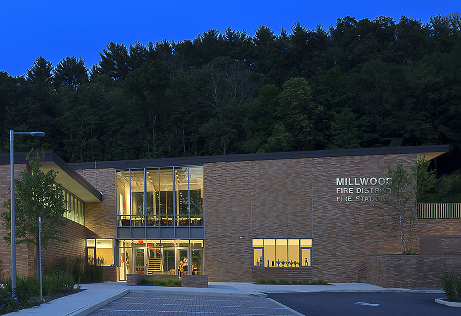 “The new Millwood Fire Station excels in three essential roles—as a highly efficient firematic building enabling the best possible response times; as a warm, inviting social center for the close community of volunteer firefighters; and as a striking modern facility to attract and retain new volunteers for generations to come.” BIA Best In Class Award