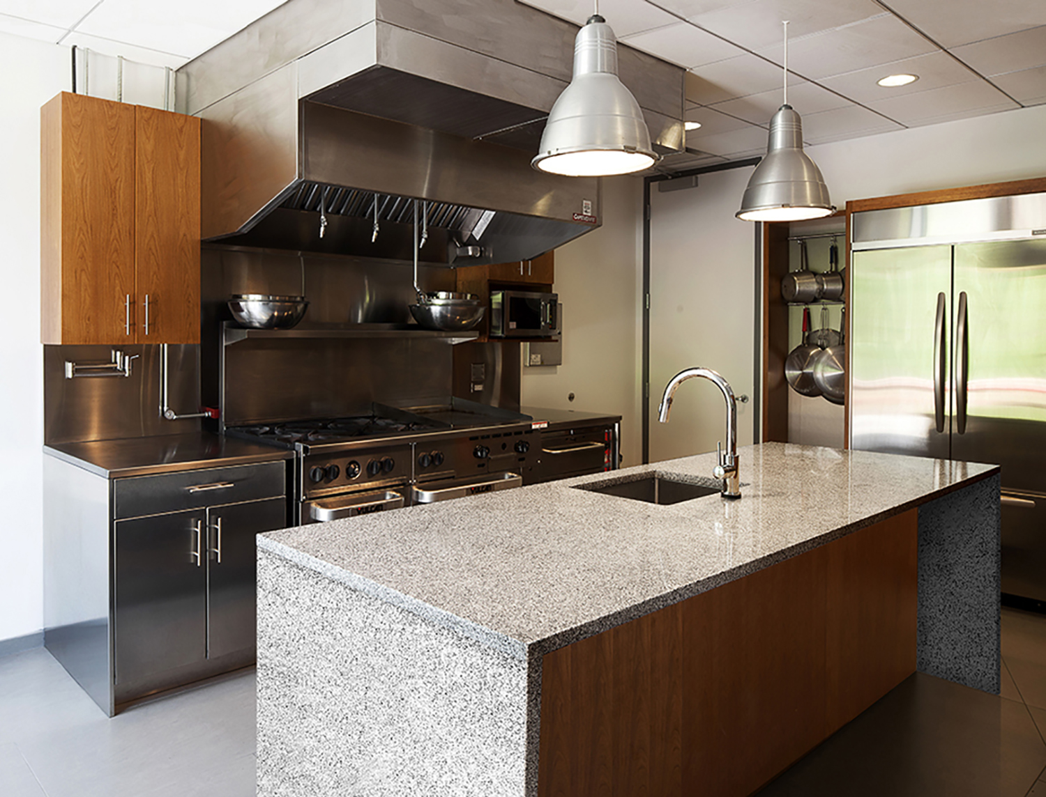 Bright, warm, inviting and modern interior spaces, again unusual for a firehouse, were an essential component in creating an appealing environment that went beyond functional needs and could become a place where volunteers would actually want to spend time.