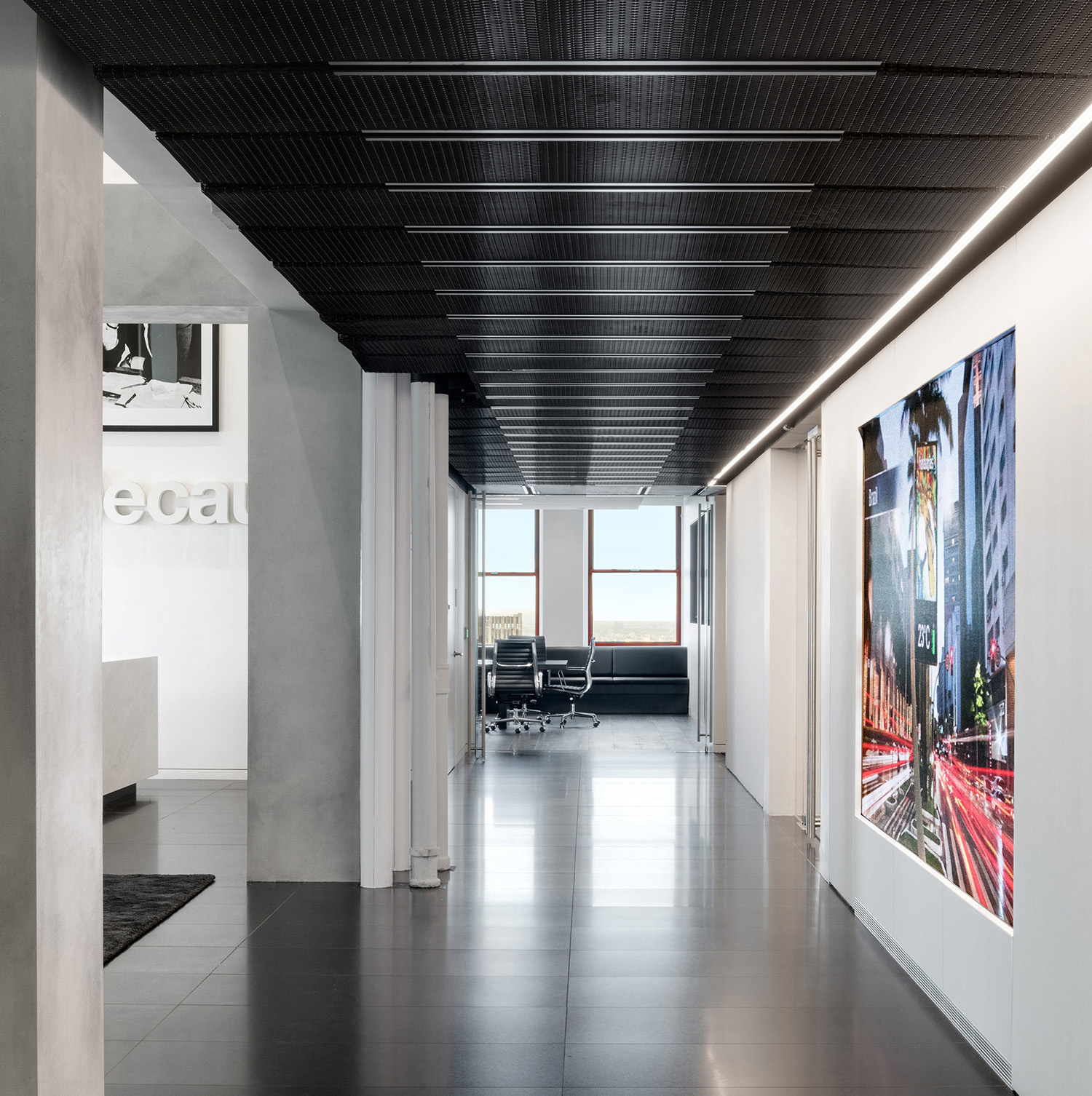 A color palette of whites, grays and blacks was chosen to resonate with the elegance of our French client’s high-end fashion advertising.