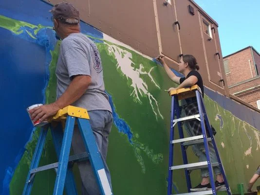 K. Hovnanian Children’s Hospital in Neptune is improving the landscape just outside their windows with painted murals.