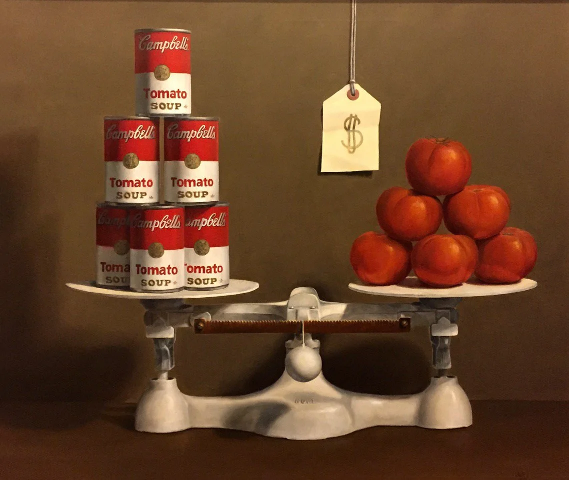 SIX OF ONE, oil on canvas, 24 x 28