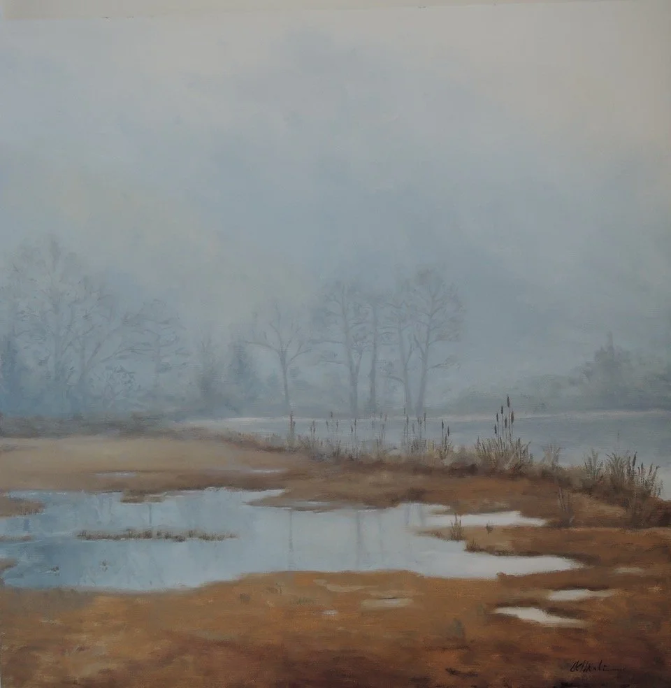 JANUARY 2014, oil on canvas, 16 x 16