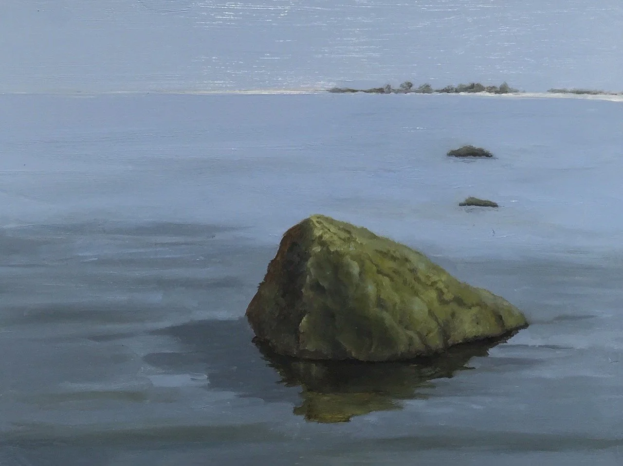 UNCOVERED, oil on panel, 6 x 8