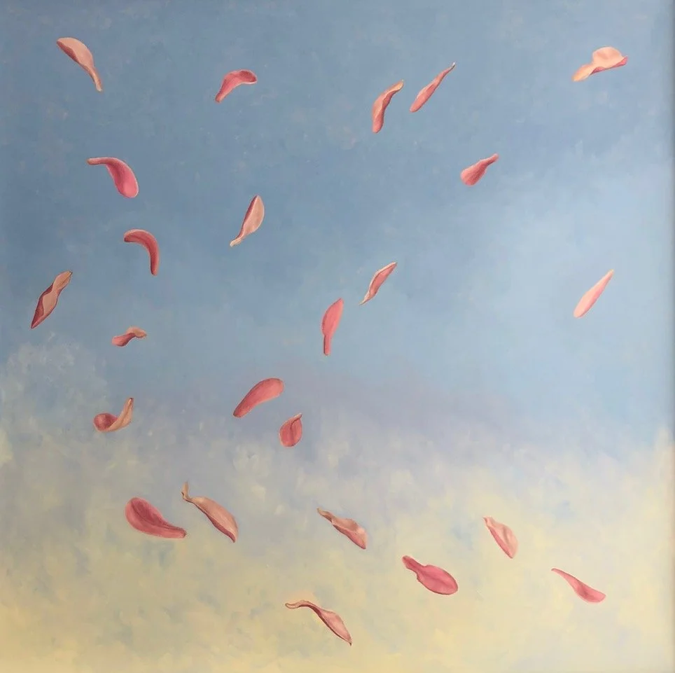 JANE MAGNOLIA, oil on wood panel, 36 x 36