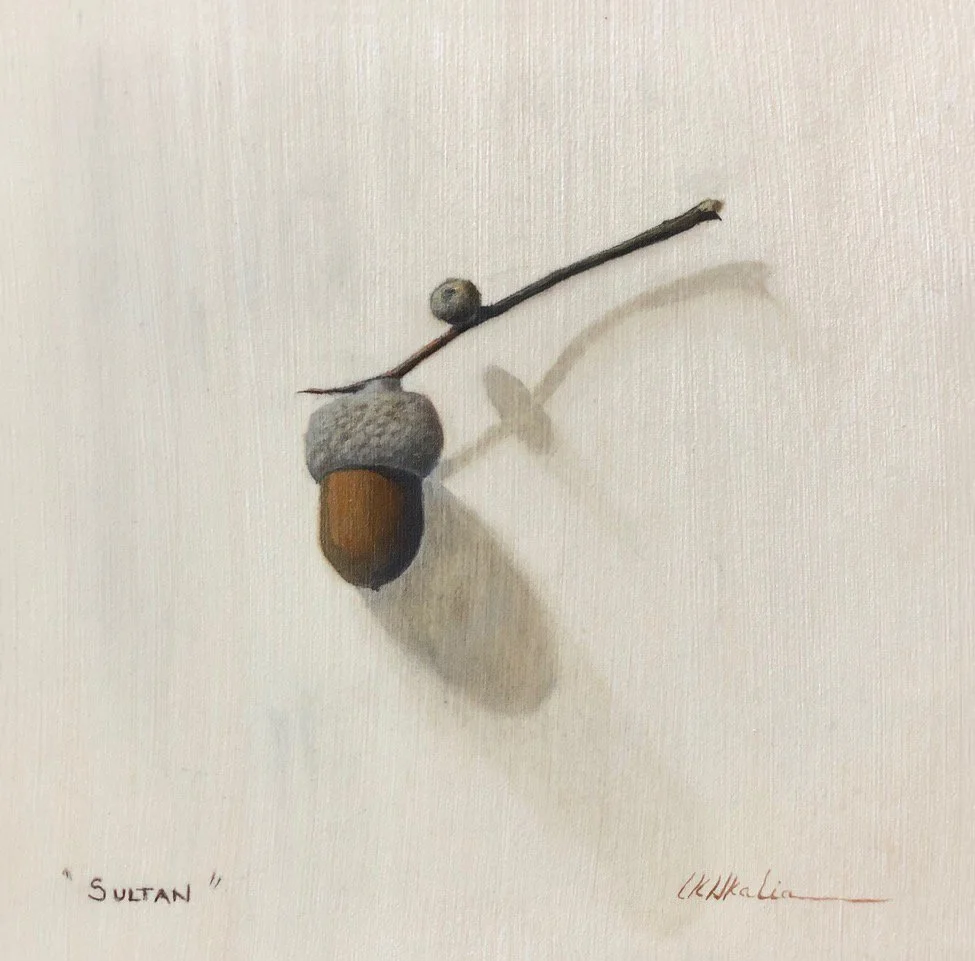 SULTAN, oil on wood panel, 6 x 6