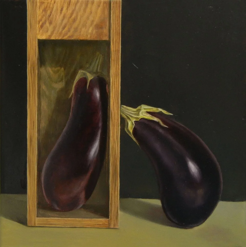 PLEASE, oil on canvas, 9 x 9