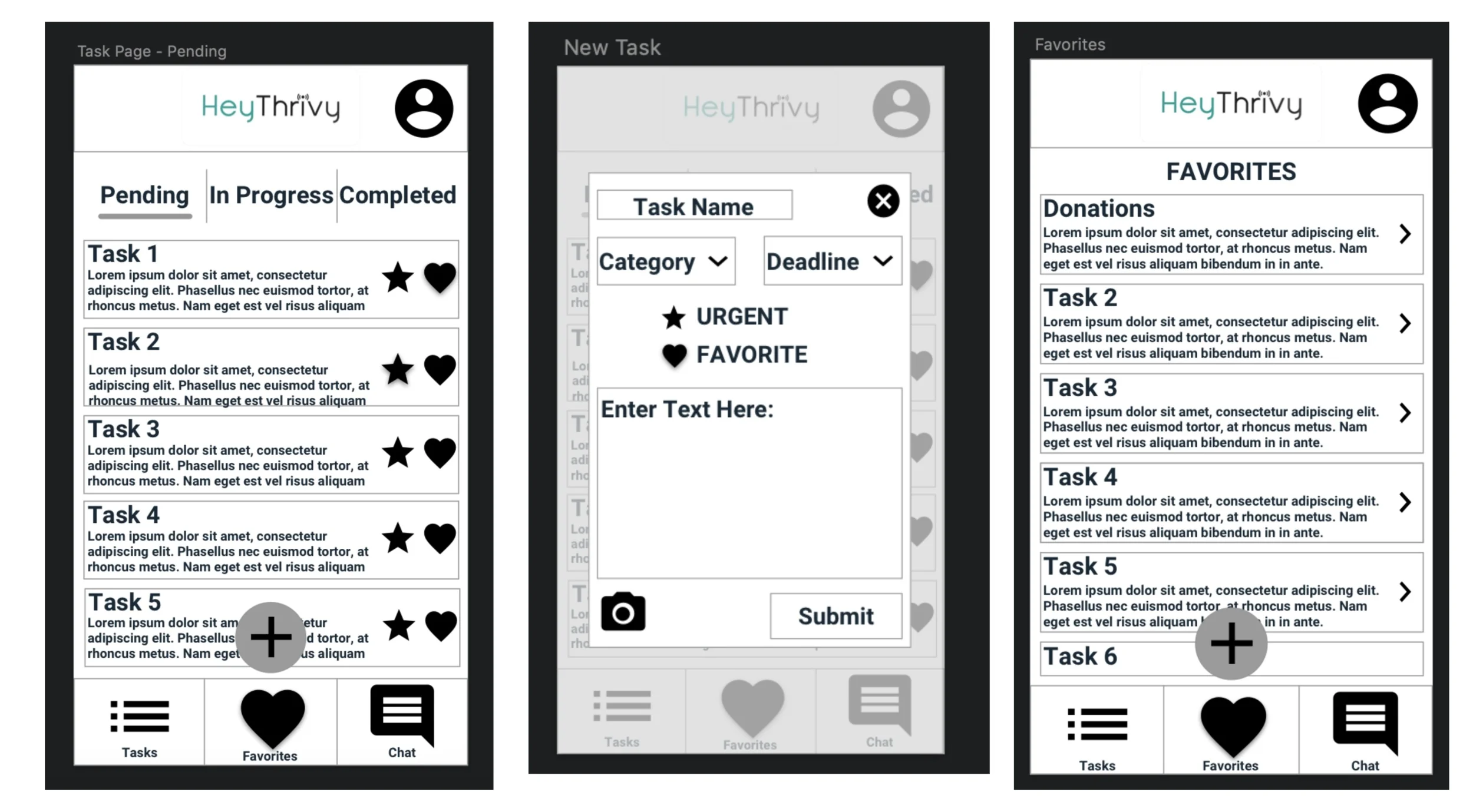 version 2 wireframe/prototype