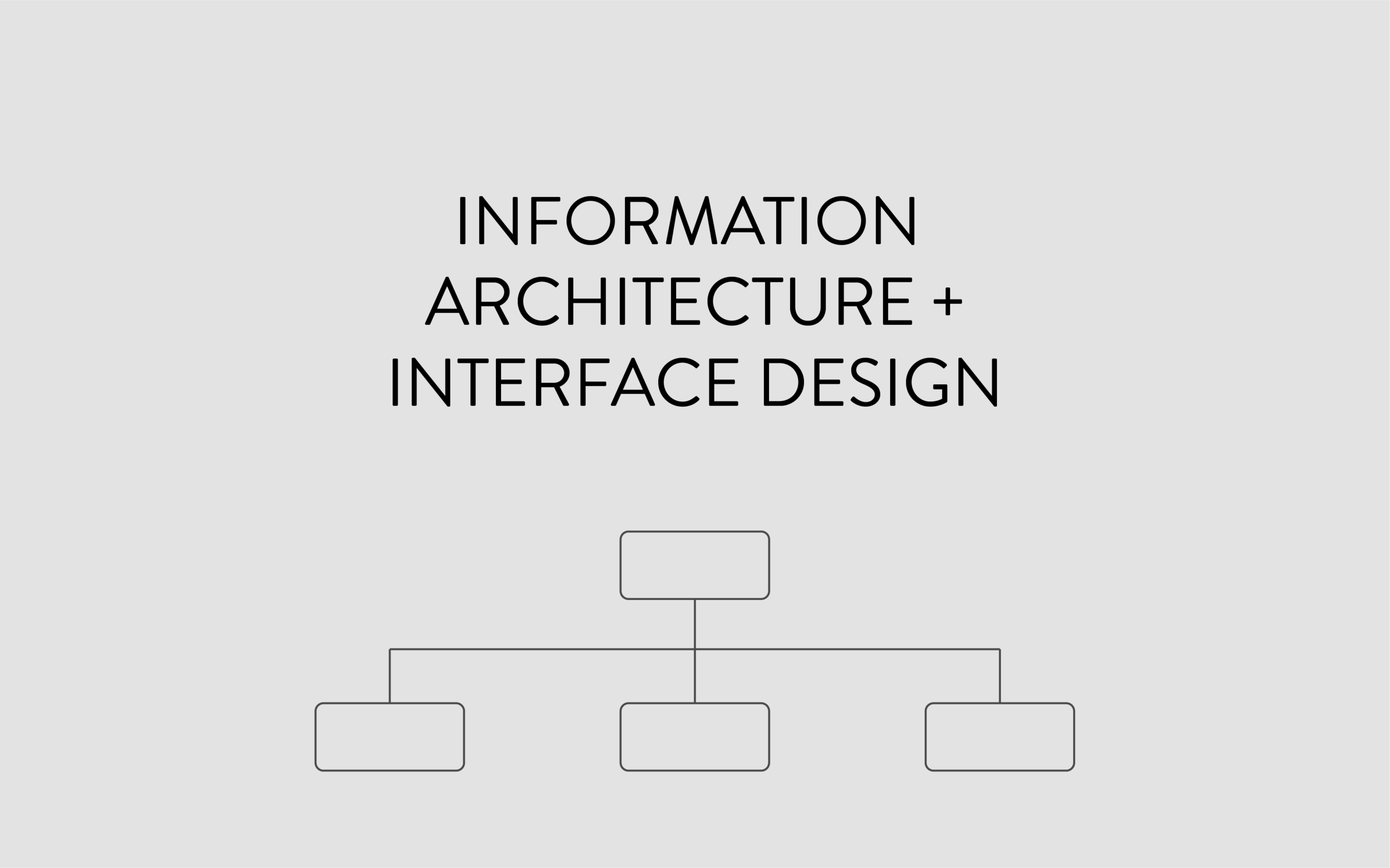 information architecture and interface design graphic
