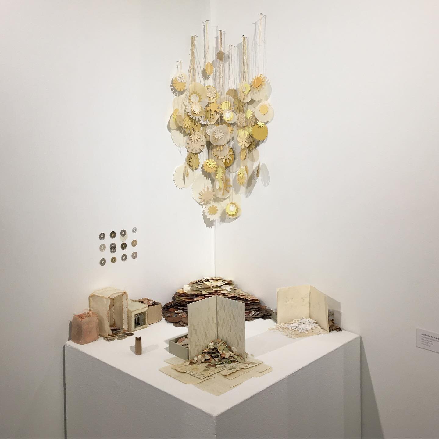 Bits from &ldquo;The Field&rdquo; installed in the @murraystateart Centennial Alumni Exhibition. My recent artist book &ldquo;A Winter Garden&rdquo; is also in the show.

For scale, the pedestal is about 24&rdquo;.

The authority and fixedness of a b