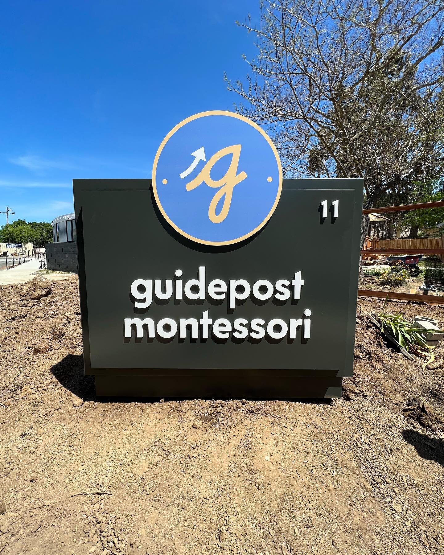 Guidepost Montessori school in San Rafael has almost completed construction! Check them out for your kid! Also check out the awesome signage! Manufactured by @signtechusa and installed by @johnstonsigns