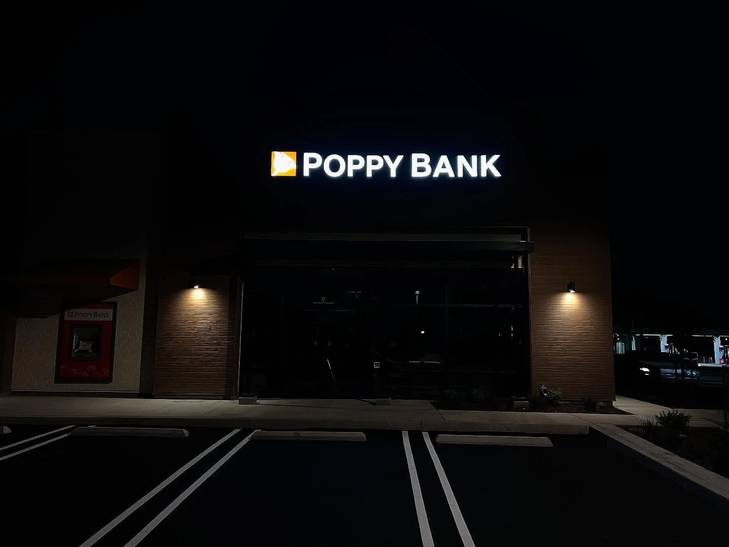 @poppy.bank opening soon in Brea right next to &ldquo;The Lamplighter&rdquo; art piece!