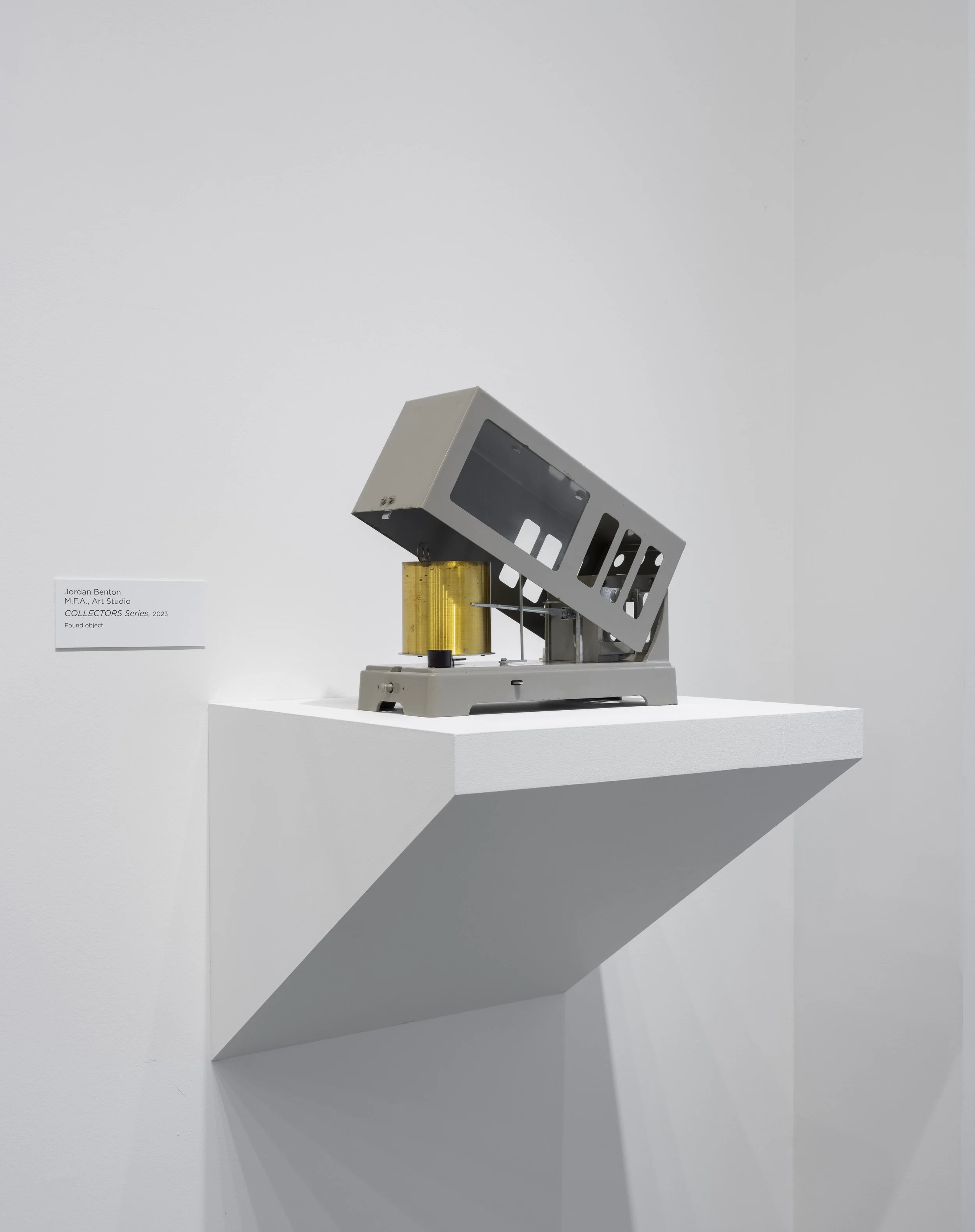  COLLECTORS series, found object 001, 2023 16” x 8” x 6” MFA Graduate Exhibition, Who’s To Say University of California, Davis Jan Shrem and Maria Manetti Shrem Museum of Art, Davis, CA 