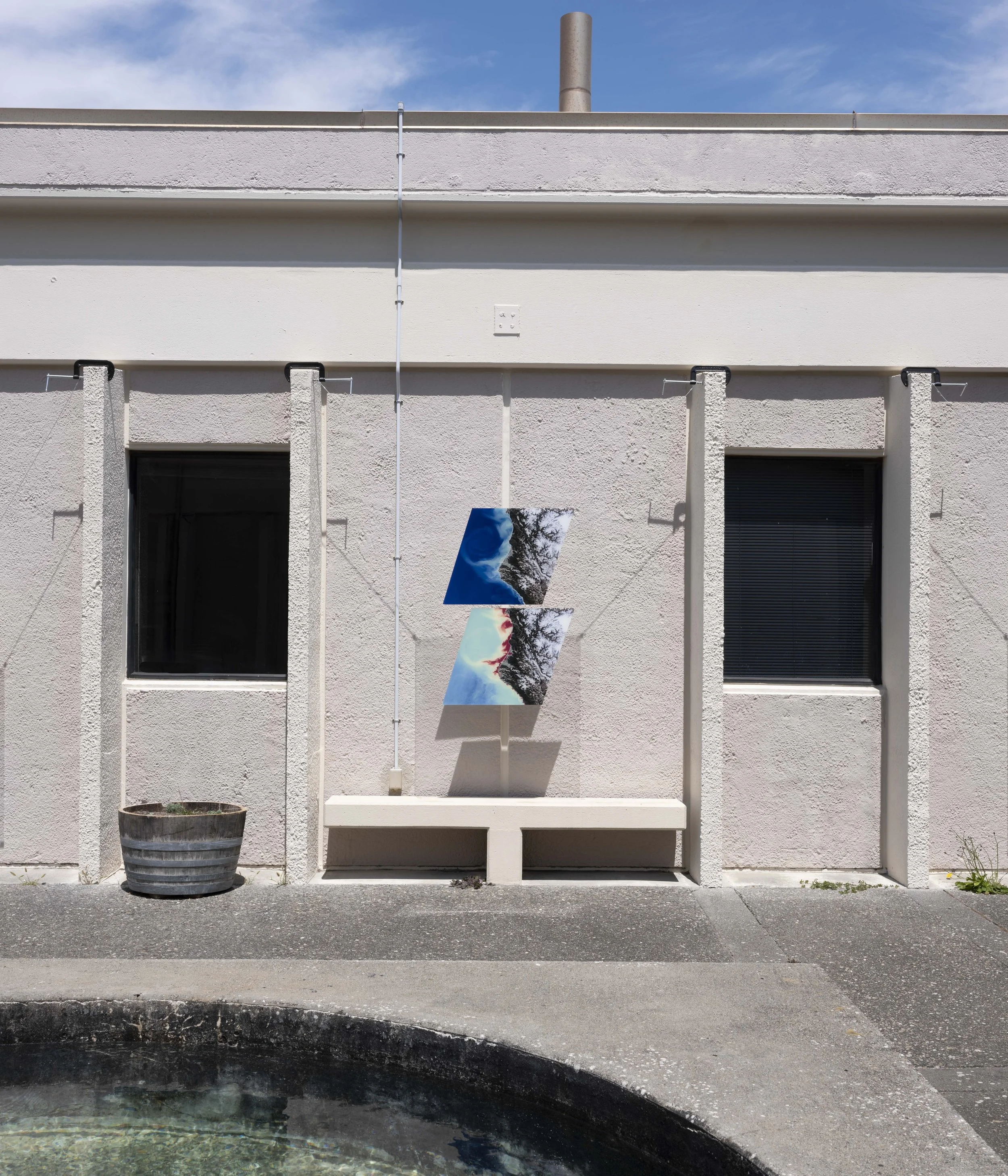  William Speiser, 2023 Coast In Color UV print on acrylic 60” x 28” Russel J. and Dorothy S. Bilinski Fellowship Bodega Marine Laboratory, Bodega Bay, CA 