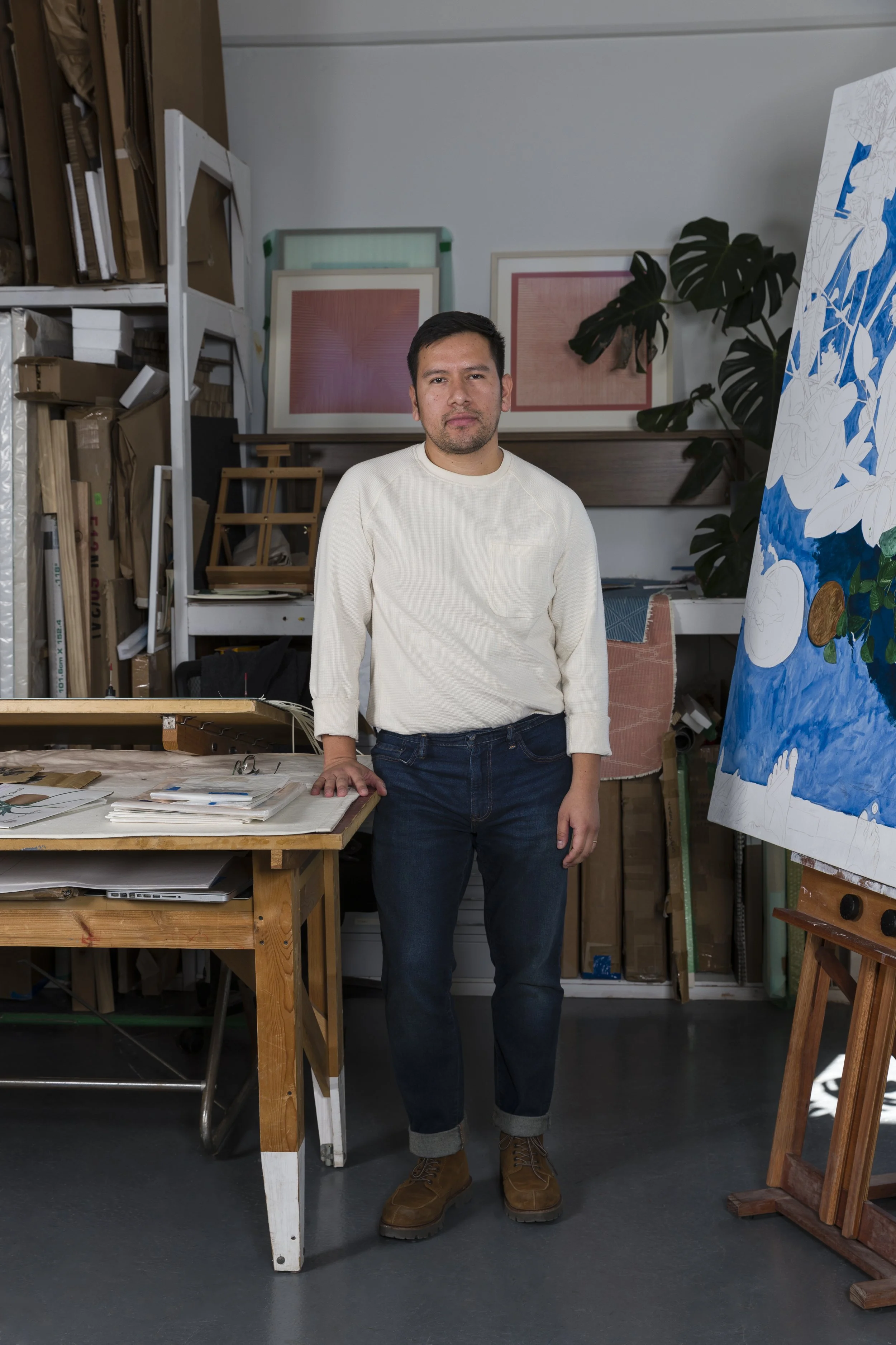  Fidencio Fifeld Perez, artist’s studio portait Davis, CA 