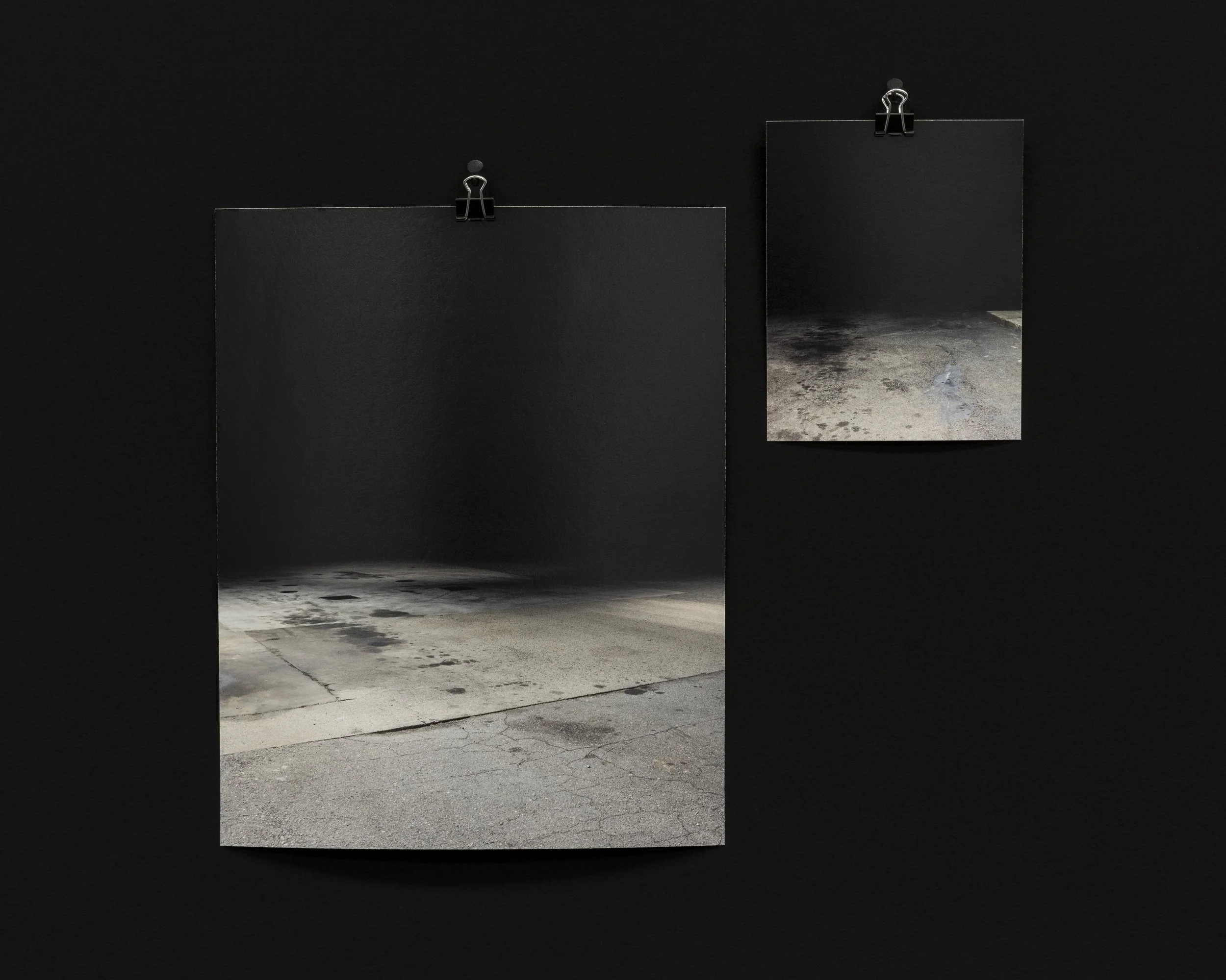  Night Place 08, Night Place 10, 2025 archival pigment prints, artist’s paper 22” x 30” 