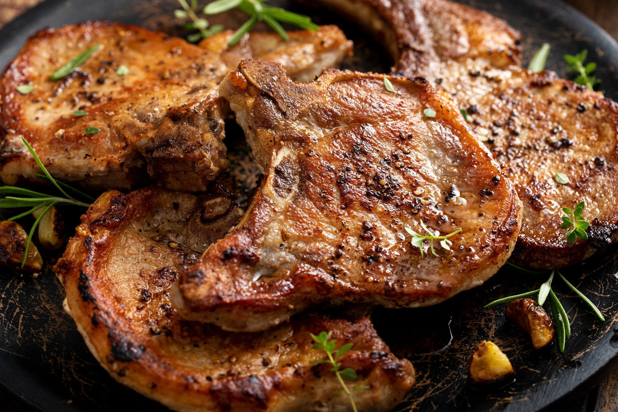 Caramel Apple Pork Chops 