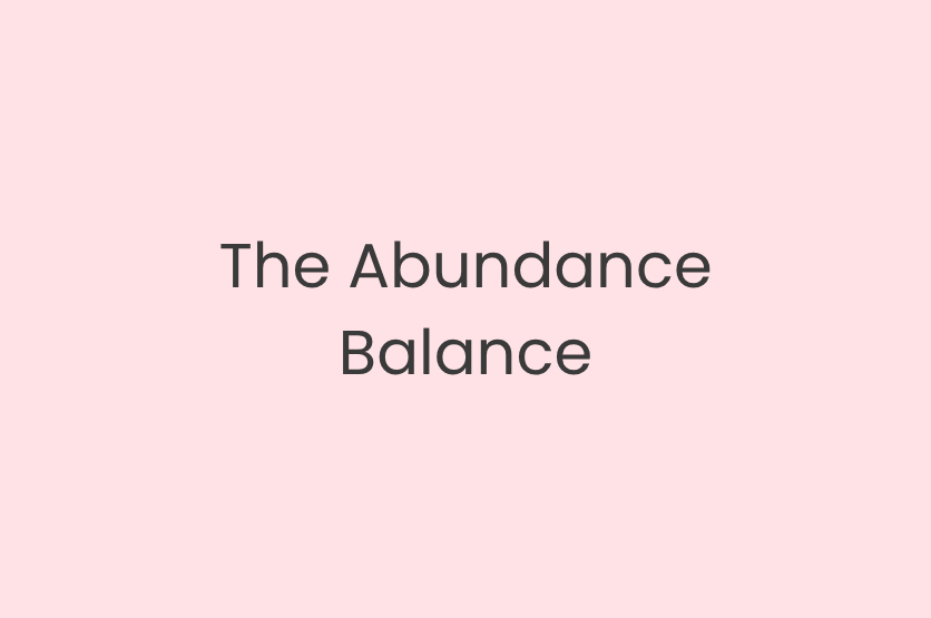 The Abundance Balance