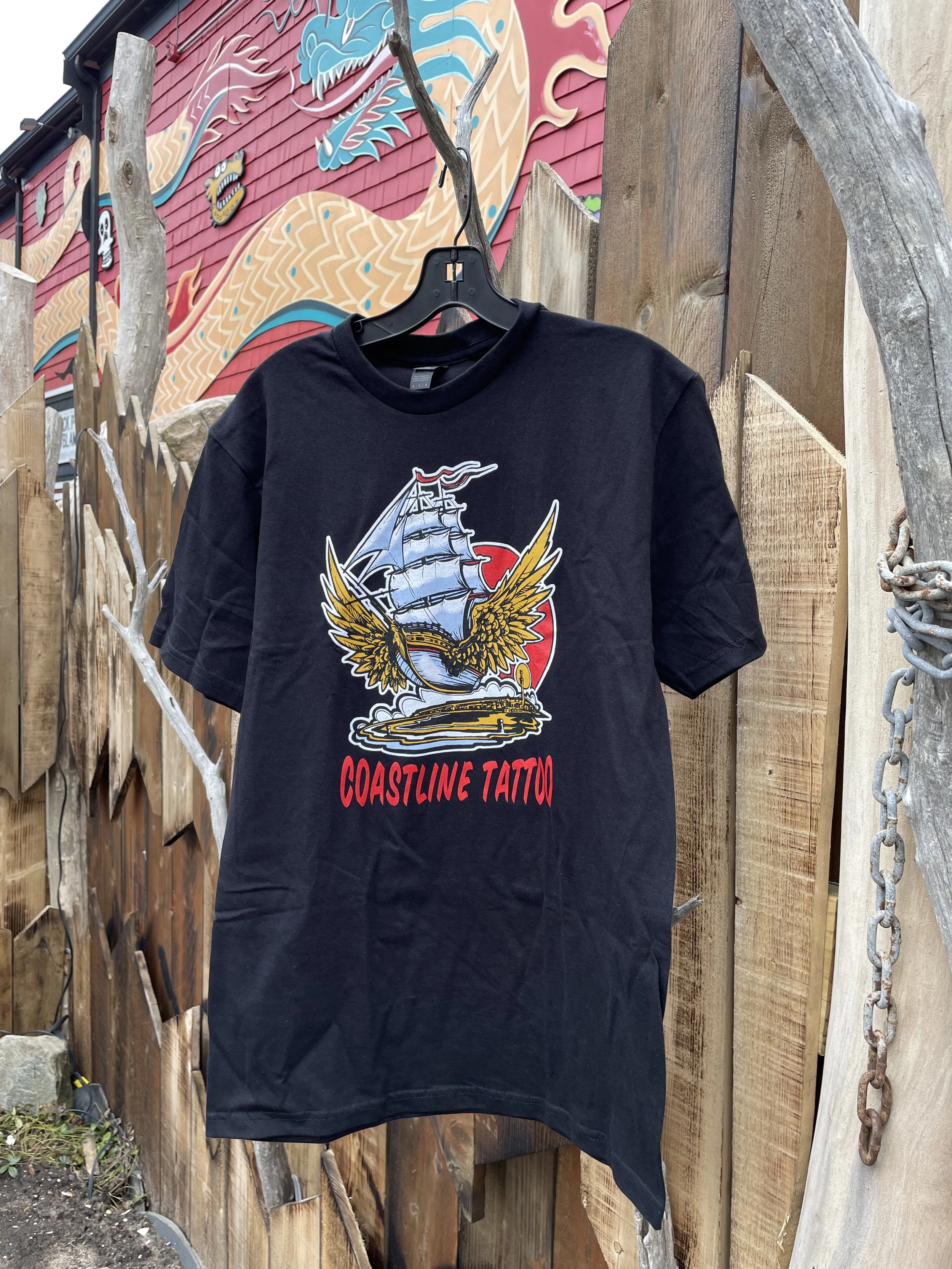 Full Color Flying Ship T-Shirts