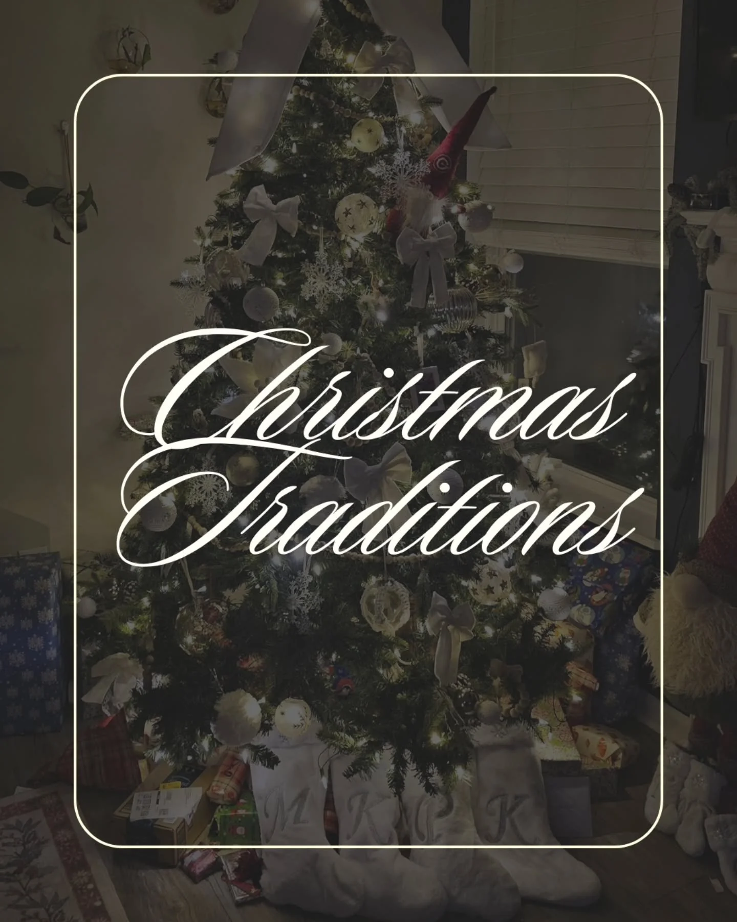 A little glimpse in to the Baisden Christmas family traditions ❤️🎄

1. Advent Calendar 
My mom made this years ago for me and my sisters. It has little pockets with mini ornaments that we pull out and hang on the tree - every day we would get to &qu