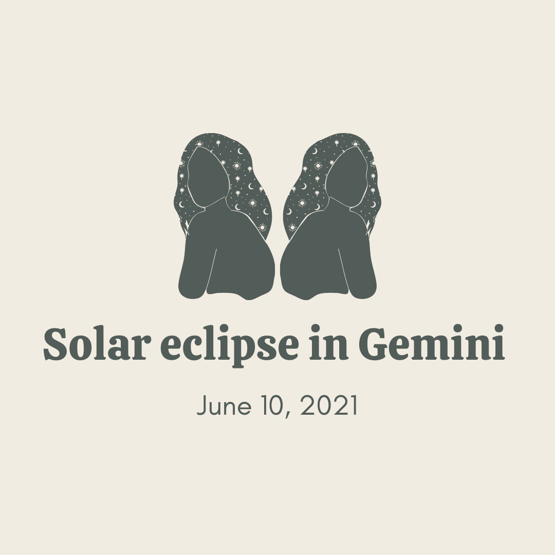 Solar eclipse in Gemini