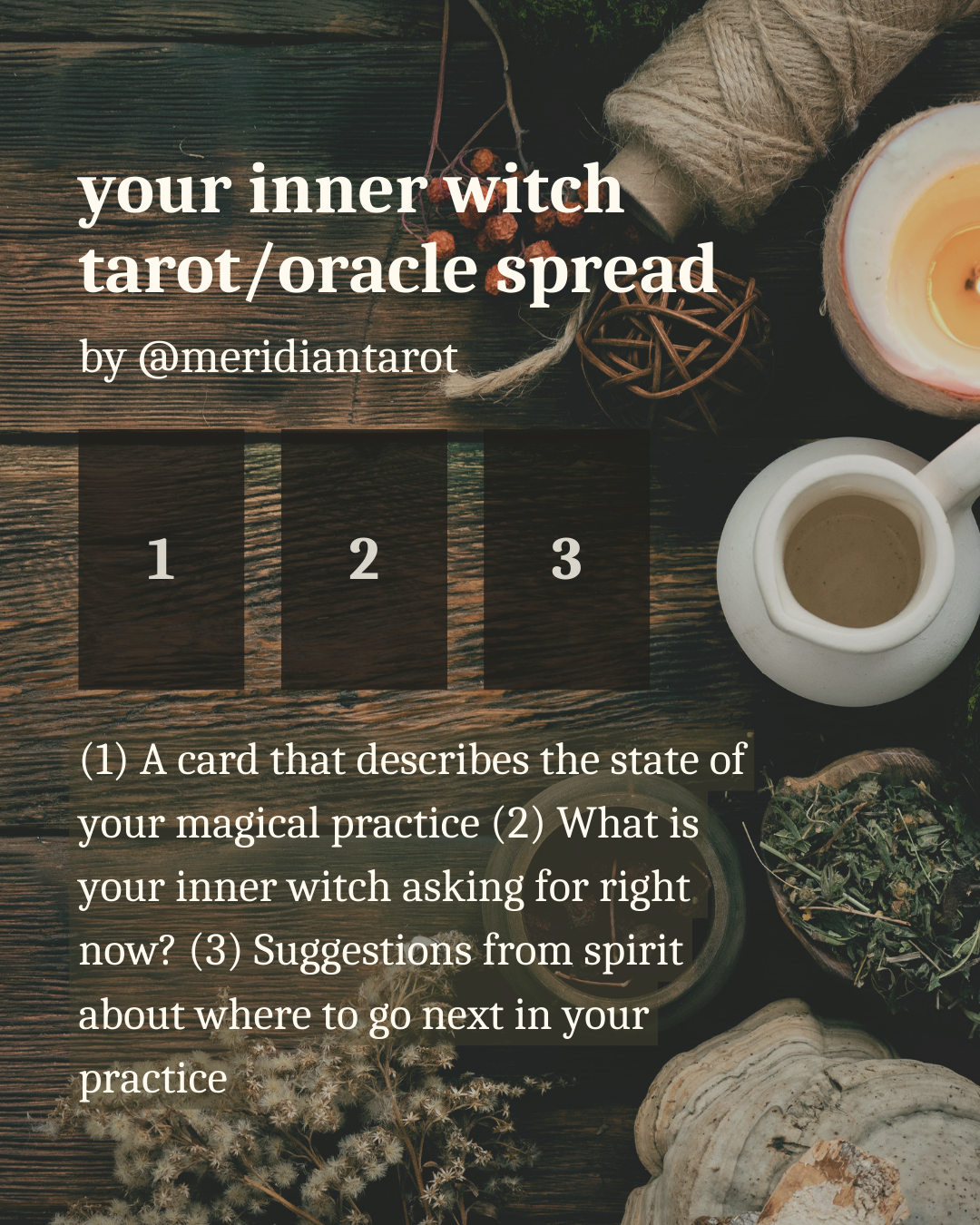 Tarot spread: your inner witch