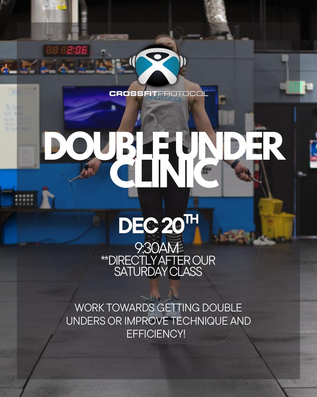 Come workout Saturday and hang around for some skill work on double unders! ⭐️

If you didn&rsquo;t know, our Saturday class is open to the community. So whether you&rsquo;re a member or not, come sweat with us 💪🏼