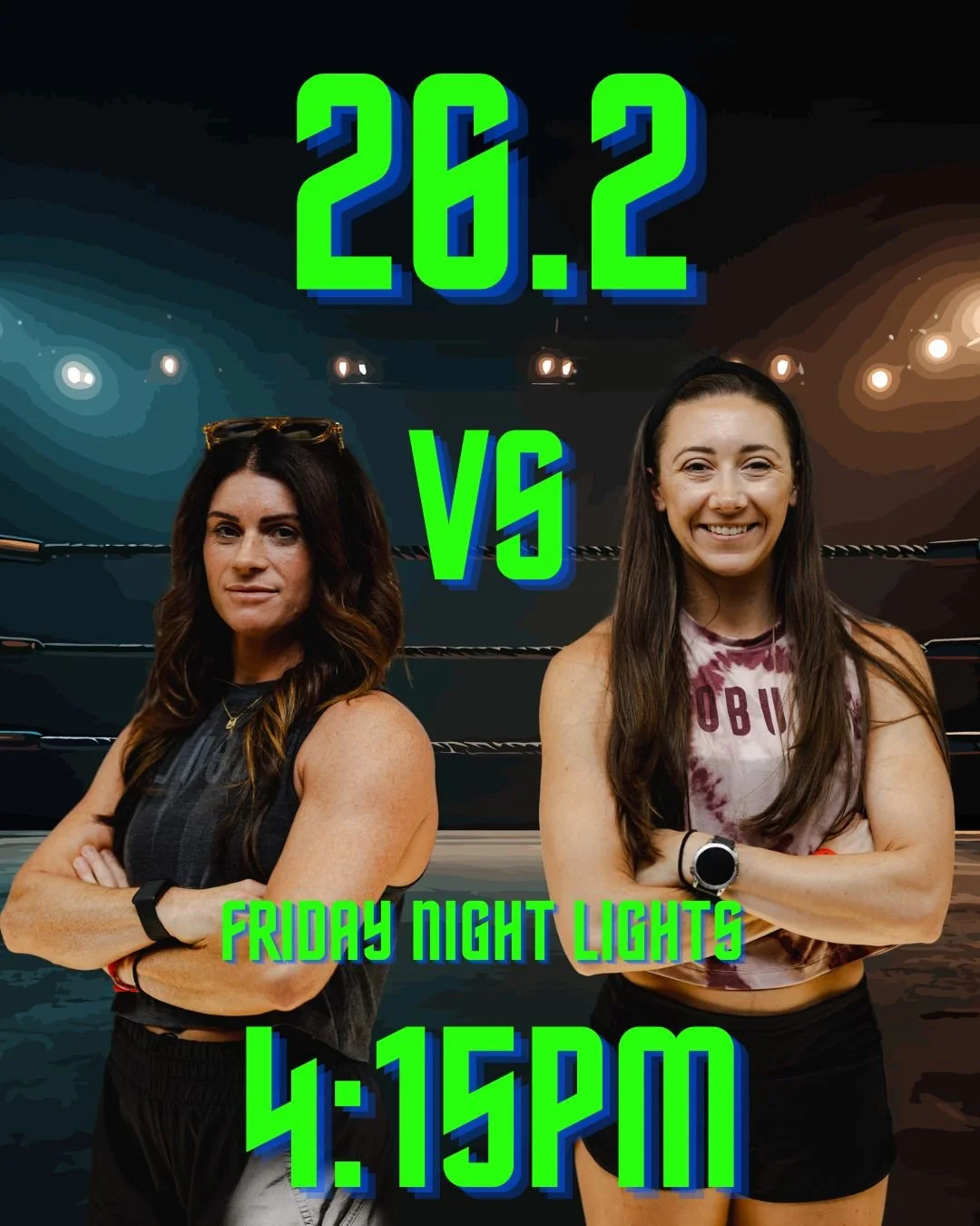 Another Friday Night Lights Showdown 👏This week it's Sydney vs Hanna to kick off 26.2! 
Also, catch some of the @magiccity.games crew coming to hang with us for this week's Friday Night Lights.

📆3/6 @ 4:15pm
📍CrossFit Protocol - 1111 Central Park